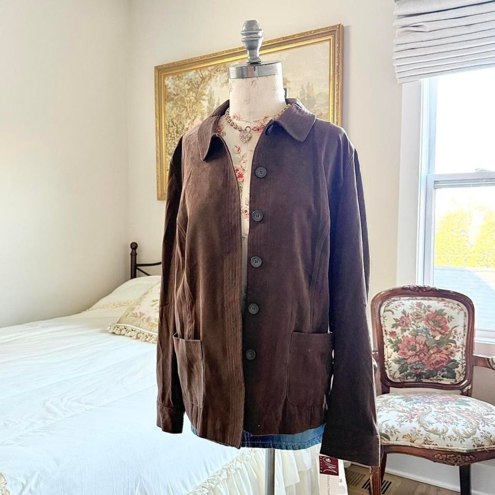 90s‎ jm collection brown jacket size 16 petite